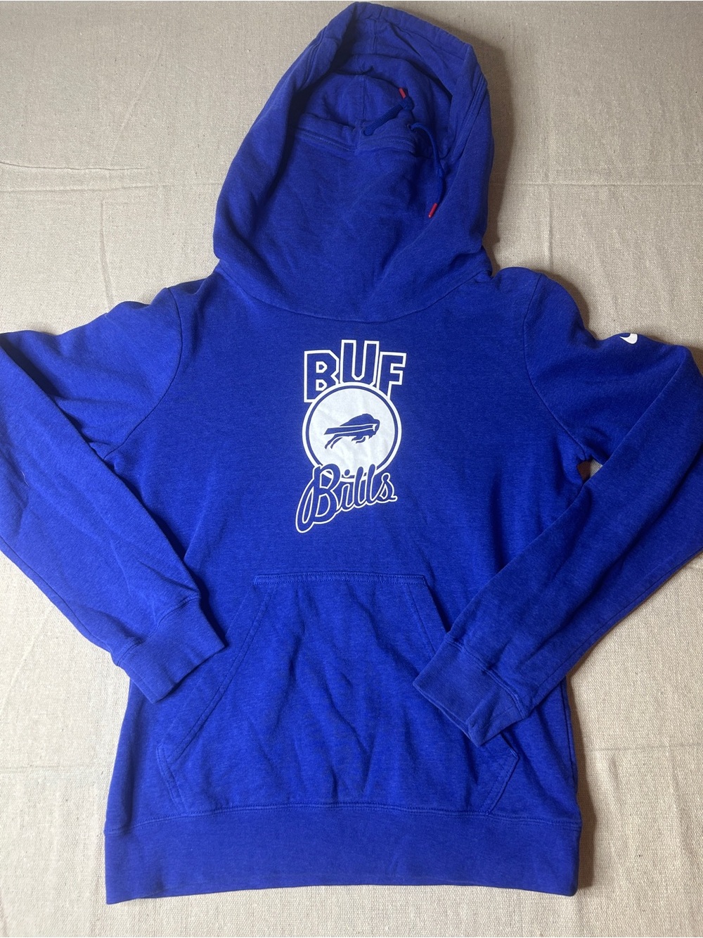 Nike NFL Buffalo Bills Blue Pullover Hoodie Sweatshirt Size S